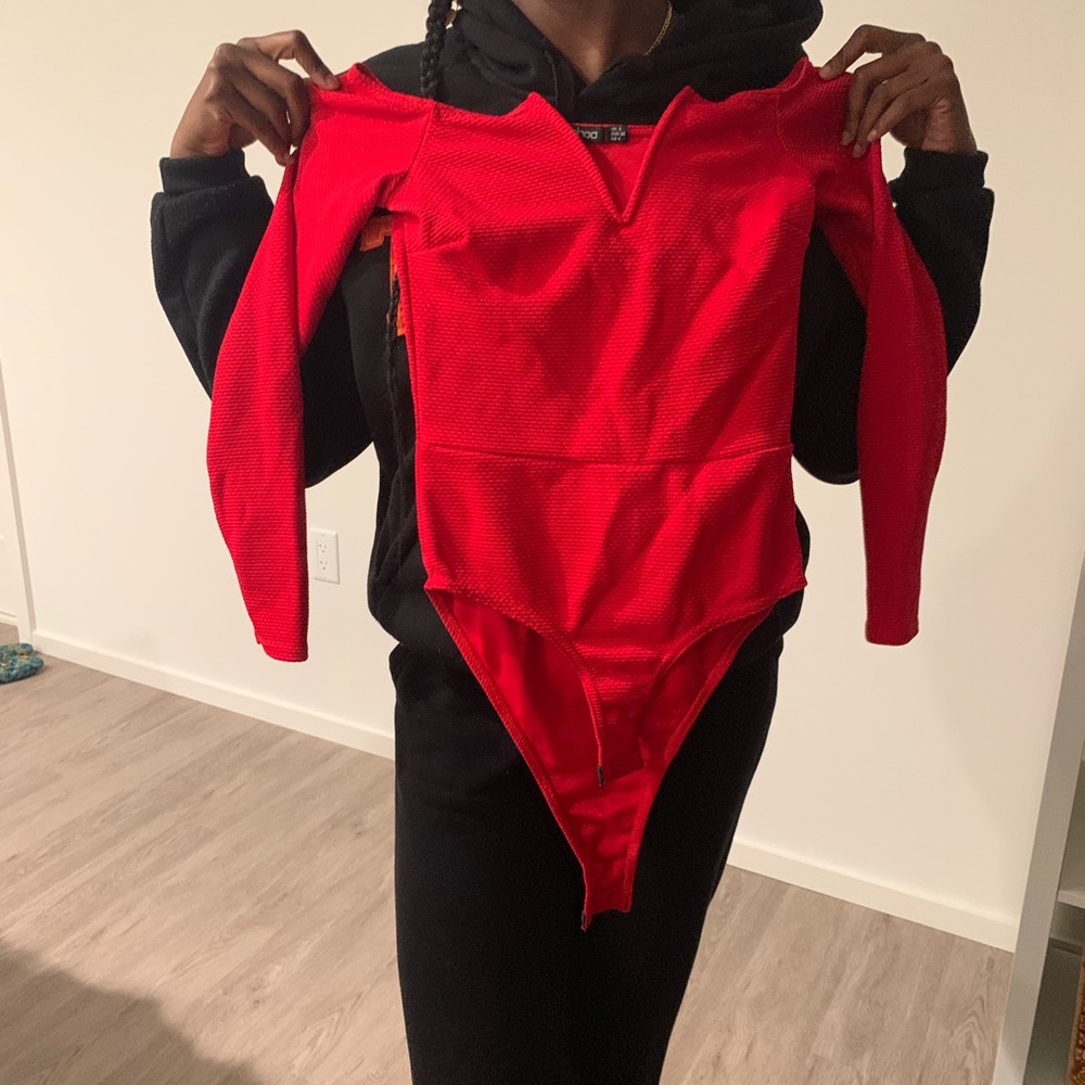 Red bodysuit